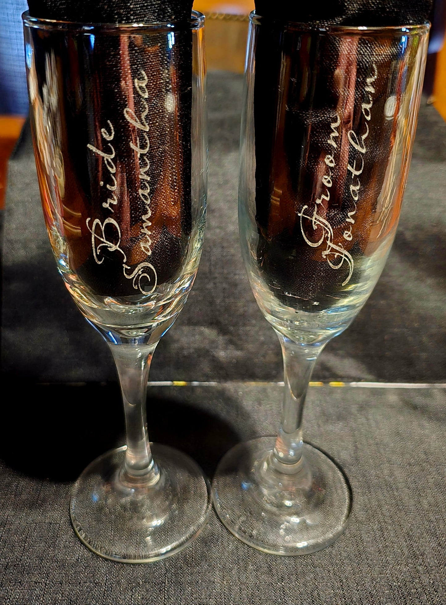 Personalized Champagne Glass Set – Custom Engraved (Set of 2)