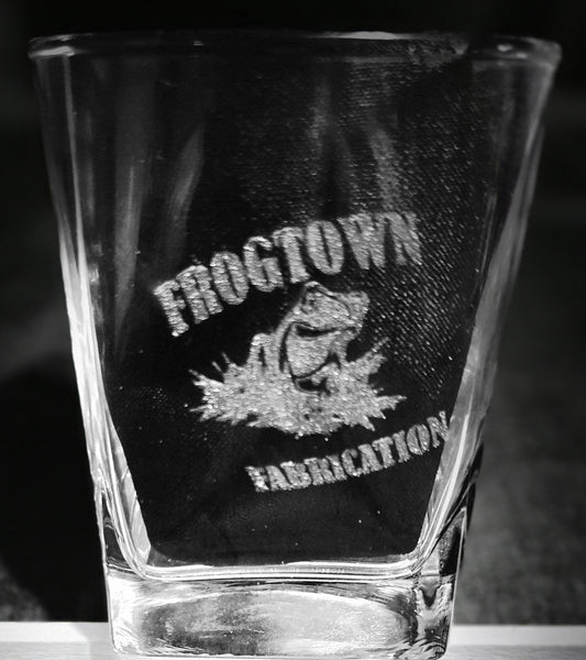 Personalized Square Whiskey Glass Set – 12.2 oz (Set of 4)