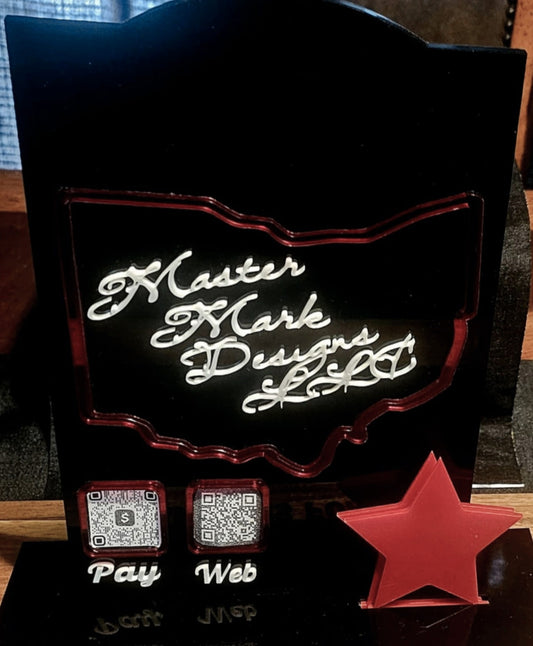 Acrylic Customized Scan to Pay Signs