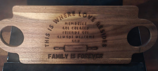 Personalized Acacia Wood Bread Board